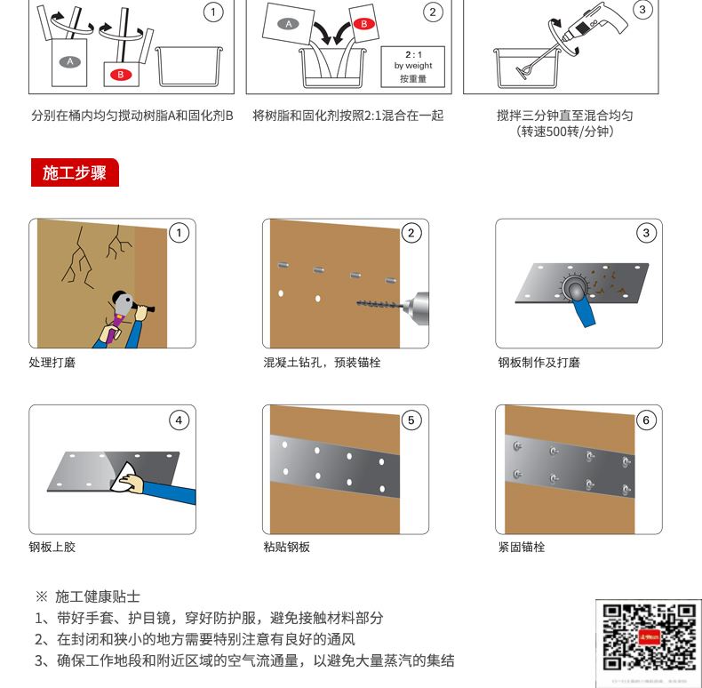 包钢广汉粘钢加固施工过程